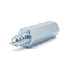 Entretoise hexagonale filetée autotaraudeuse acier zingué M4 / ST4,2 - 7 mm sur plats