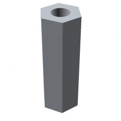 Entretoise hexagonale filetée femelle/femelle acier zingué M3 - 5 mm sur plats