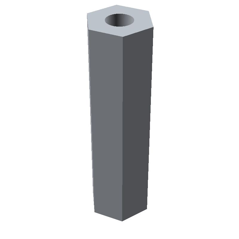 Entretoise hexagonale filetée femelle/femelle acier zingué jaune M3 - 5,5 mm sur plats