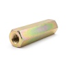 Entretoise hexagonale filetée femelle/femelle acier zingué jaune au plomb M3 - 5,5 mm sur plats