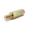 Entretoise hexagonale filetée mâle/femelle acier zingué jaune au plomb M5 - 8 mm sur plats