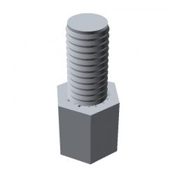 Entretoise hexagonale filetée mâle/femelle acier zingué jaune UNC4-40 - 4,5 mm sur plats