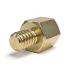 Entretoise hexagonale filetée mâle/femelle acier zingué jaune au plomb UNC4-40 - 5 mm sur plats