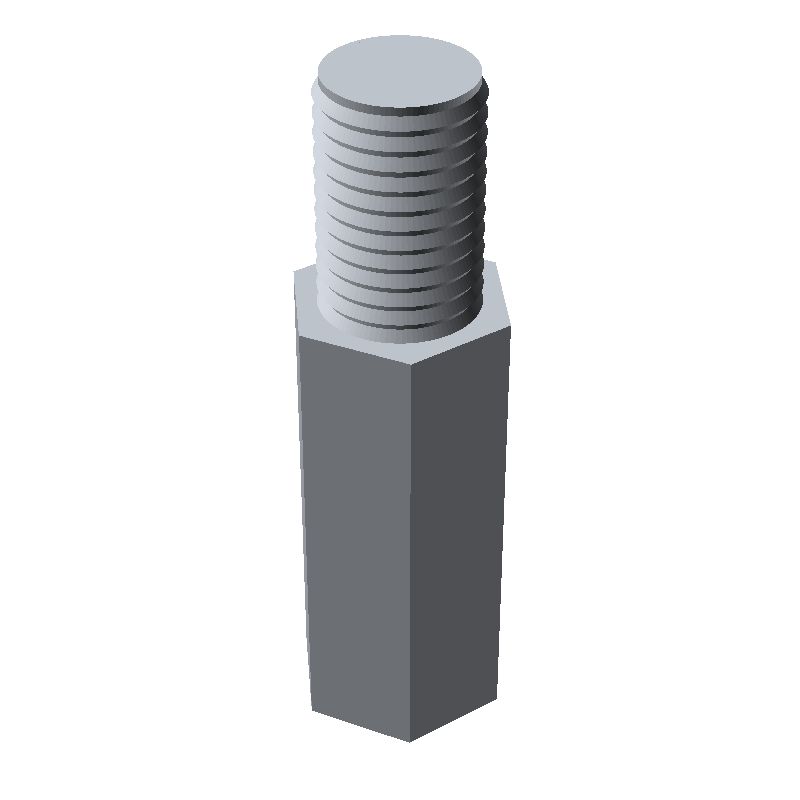 Entretoise hexagonale filetée mâle/femelle acier zingué M3 - 5 mm sur plats