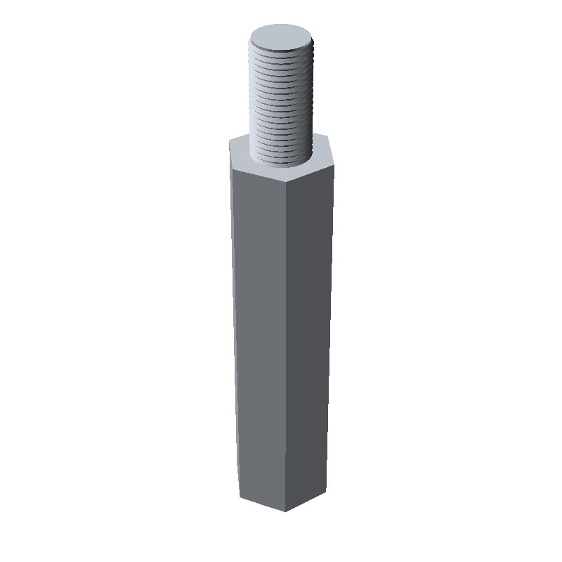 Entretoise hexagonale filetée mâle/femelle acier zingué M5 - 8 mm sur plats