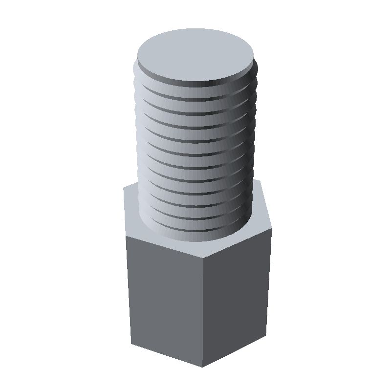 Entretoise hexagonale filetée mâle/femelle acier zingué UNC4-40 - 5 mm sur plats