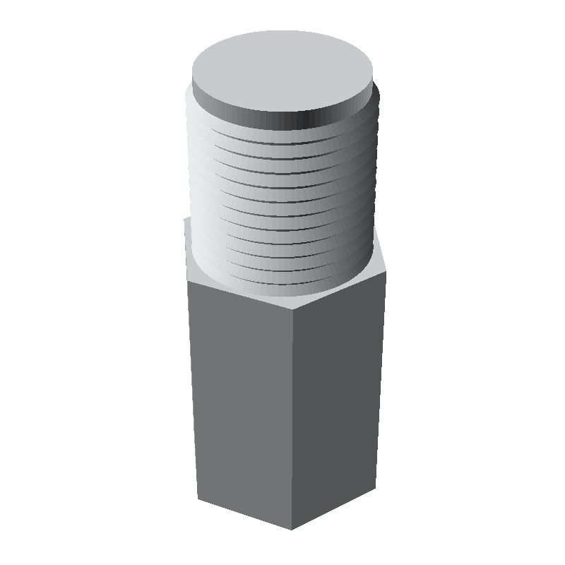Entretoise hexagonale filetée mâle/femelle aluminium UNC6-32 - 6,4 mm sur plats