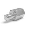Entretoise hexagonale filetée mâle/femelle aluminium UNC6-32 - 6,4 mm sur plats