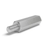 Entretoise hexagonale filetée mâle/femelle aluminium passivé M3 - 5,5 mm sur plats