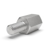 Entretoise hexagonale filetée mâle/femelle aluminium passivé M4 - 7 mm sur plats