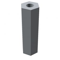 Entretoise hexagonale filetée femelle/femelle acier inoxydable M3 - 5,5 mm sur plats