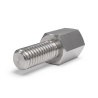 Entretoise hexagonale filetée mâle/femelle acier inoxydable M2,5 - 4 mm sur plats