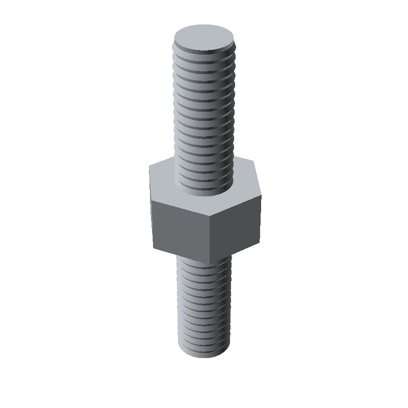 Entretoise hexagonale filetée mâle/mâle acier inoxydable M3 - 5,5 mm sur plats