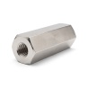 Entretoise hexagonale filetée femelle/femelle laiton nickelé au plomb M2 - 4 mm sur plats