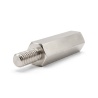 Entretoise hexagonale filetée mâle/femelle laiton nickelé au plomb M4 - 7 mm sur plats