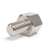 Entretoise hexagonale filetée mâle/femelle laiton nickelé au plomb UNC4-40 - 5 mm sur plats