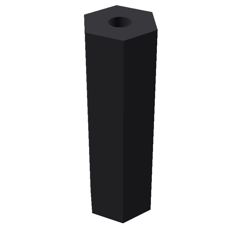 Entretoise hexagonale filetée femelle/femelle plastique polyamide renforcé M2 - 5 mm sur plats