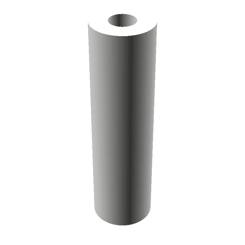 Entretoise ronde filetée femelle/femelle plastique polyamide renforcé blanc M2.5 - Ø5 mm
