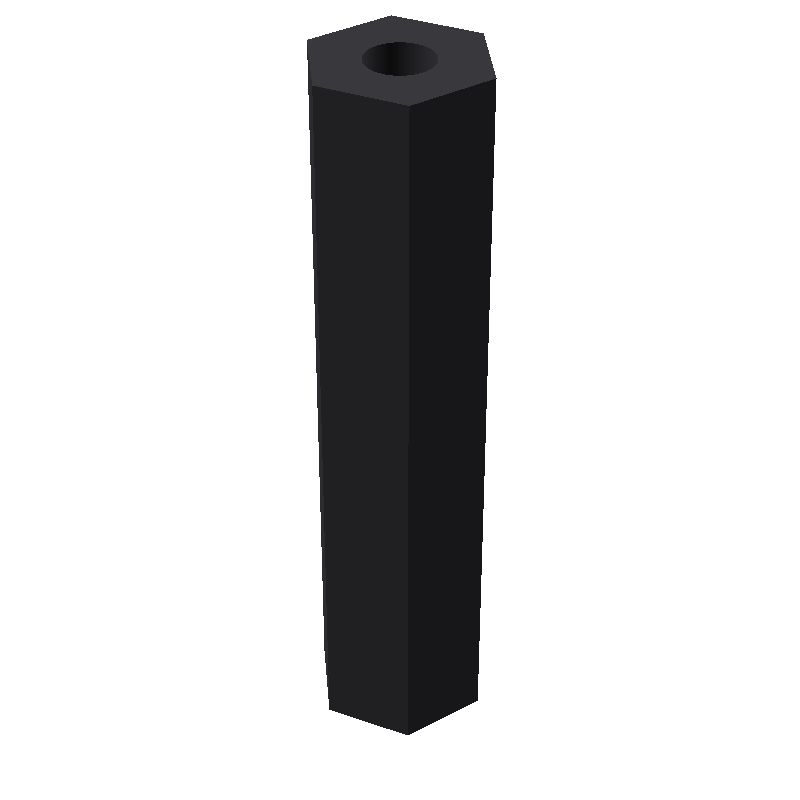 Entretoise hexagonale filetée femelle/femelle plastique polyamide renforcé M2.5 - 5 mm sur plats