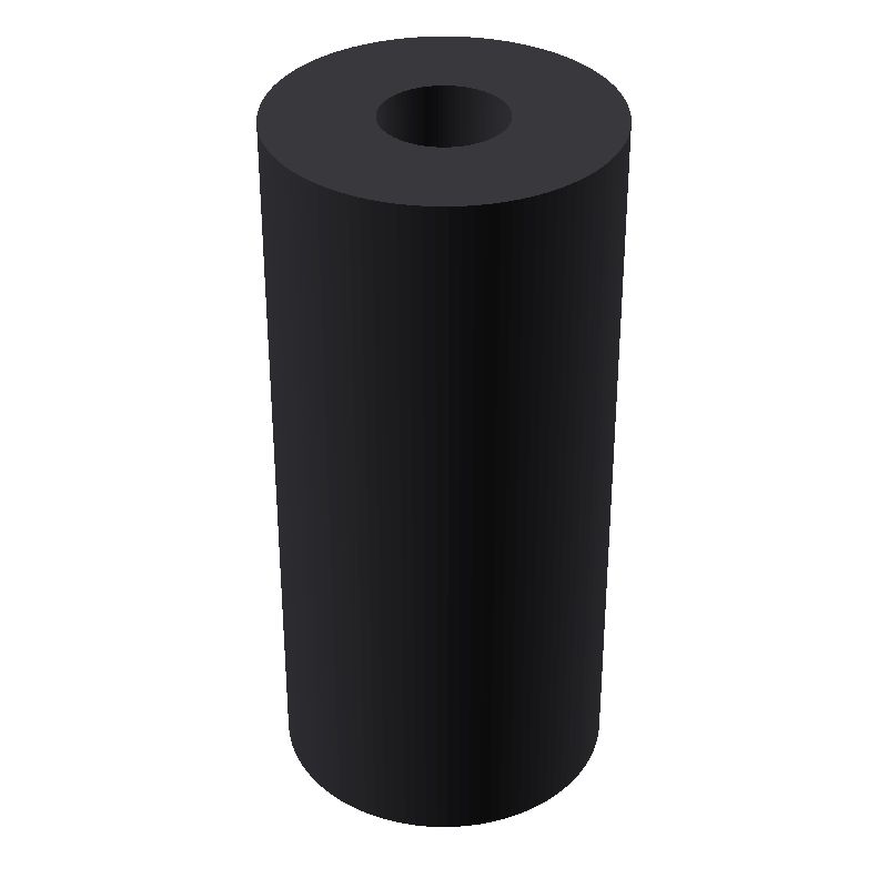 Entretoise ronde filetée femelle/femelle plastique polyamide renforcé M3 - Ø7 mm