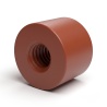 Entretoise ronde filetée femelle/femelle plastique polyamide PA6.6 renforcé fibre de verre brun M3 - Ø7 mm