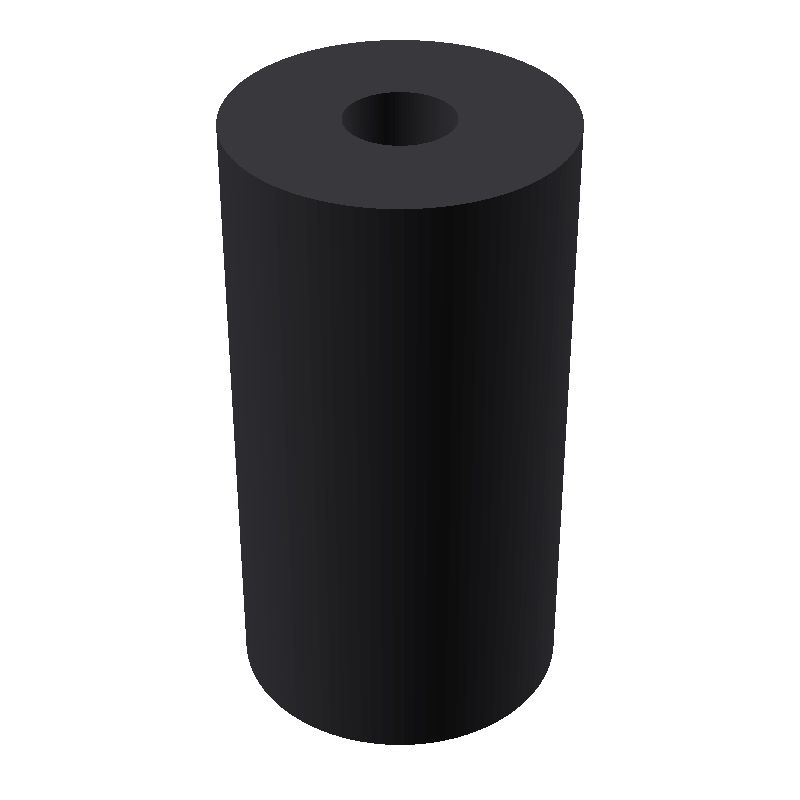 Entretoise ronde filetée femelle/femelle plastique polyamide renforcé M3 - Ø8 mm
