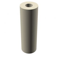 Entretoise ronde filetée femelle/femelle plastique polyacétal POM naturel M4 - Ø8 mm