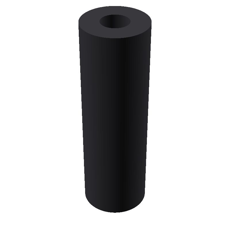 Entretoise ronde filetée femelle/femelle plastique polyamide renforcé M4 - Ø8 mm