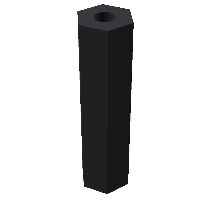 Entretoise hexagonale filetée femelle/femelle plastique polyamide renforcé M4 - 8 mm sur plats