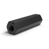 Entretoise hexagonale filetée femelle/femelle plastique polyamide PA6 renforcé fibre de verre M4 - 8 mm sur plats
