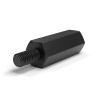 Entretoise hexagonale filetée mâle/femelle plastique polyamide PA6.6 UL94-HB M4 - 8 mm sur plats