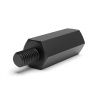 Entretoise hexagonale filetée mâle/femelle plastique polyamide PA6.6 M5 - 10 mm sur plats