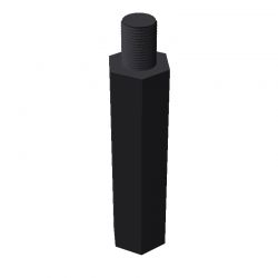 Entretoise hexagonale filetée mâle/femelle plastique polyamide PA6.6 M6 - 10 mm sur plats