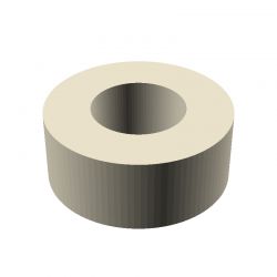 Entretoise lisse plastique polyamide PA6.6 Ø12,6x25mm pour vis M12