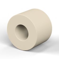 Entretoise lisse plastique polystyrène Ø3,5x8mm pour vis M3