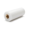 Entretoise isolante ronde filetée femelle/femelle plastique PA6.6 insert laiton M2,5 - Ø6,5 mm
