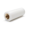 Entretoise isolante ronde filetée femelle/femelle plastique PA6.6 insert laiton M5 - Ø9,5 mm