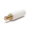 Entretoise isolante ronde filetée mâle/femelle plastique PA6.6 insert laiton M6 - Ø12,7 mm