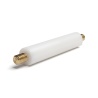 Entretoise isolante ronde filetée mâle/mâle plastique PA6.6 insert laiton M4 - Ø8 mm