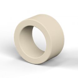 Entretoise lisse plastique polystyrène Ø4,2x6mm pour vis M4