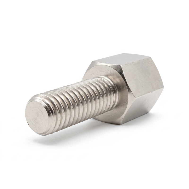 Entretoise hexagonale filetée mâle/femelle laiton nickelé au plomb UNC4-40 / M3 - 5 mm sur plats