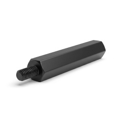 Entretoise hexagonale filetée mâle/femelle plastique polyamide PA6.6 M3 / M4 - 8 mm sur plats