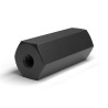 Entretoise hexagonale filetée femelle/femelle plastique polyamide PA6 renforcé fibre de verre M4 / M3 - 8 mm sur plats