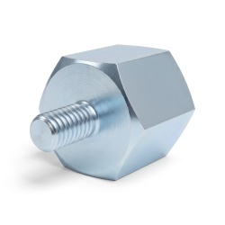Entretoise hexagonale filetée mâle/femelle acier zingué M8 / M4 - 13 mm sur plats