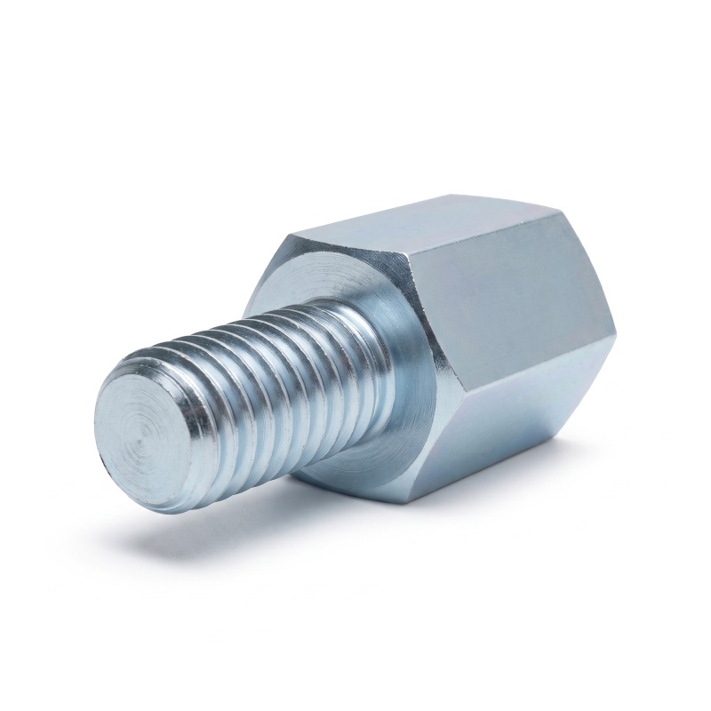 Entretoise hexagonale filetée mâle/femelle acier zingué bleu UNC4-40 / M3 - 5 mm sur plats