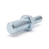 Entretoise hexagonale filetée mâle/mâle acier zingué bleu M4 / M3 - 5,5 mm sur plats
