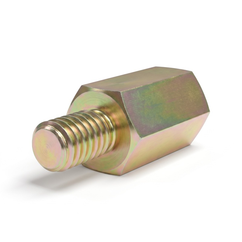 Entretoise hexagonale filetée mâle/femelle acier zingué jaune M3 / M4 - 7 mm sur plats