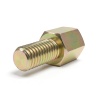 Entretoise hexagonale filetée mâle/femelle acier zingué jaune UNC4-40 / M3 - 4,5 mm sur plats