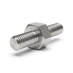 Entretoise hexagonale filetée mâle/mâle acier inoxydable M3 - 5,5 mm sur plats, tiges 6 et 8 mm