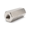 Entretoise hexagonale filetée femelle/femelle laiton nickelé sans plomb M2,5 - 5 mm sur plats
